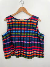 Load image into Gallery viewer, Olinda top - Navy plaid