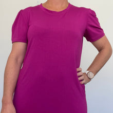 Load image into Gallery viewer, Lilly Tee Dress - Cerise