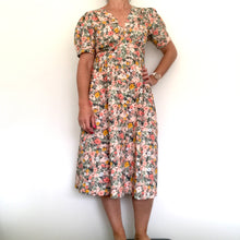 Load image into Gallery viewer, Melody Dress - Floral Fest Green