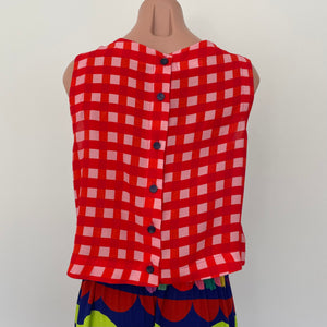 Olinda top and skirt set - Sweet Fritti (Blue front)