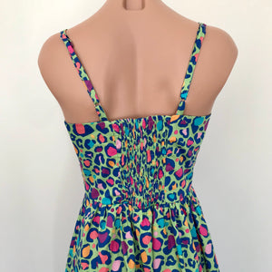 Odette Sun Dress - Neon Leopard