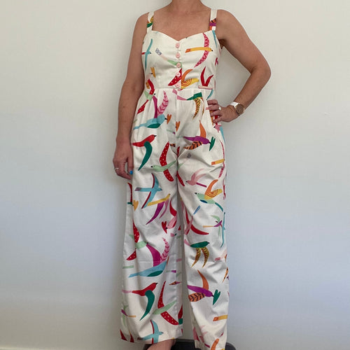 Kylie Jumpsuit - Colourful Birds