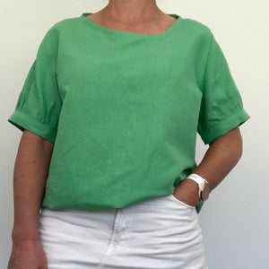 Evie top (short sleeve) - Absinthe