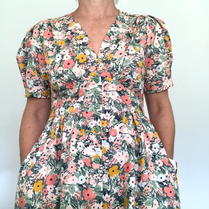 Melody Dress - Floral Fest Green