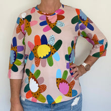 Load image into Gallery viewer, Lilly Tee 3/4 sleeve - Artists Eyes
