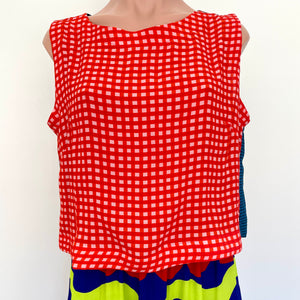 Olinda top and skirt set - Sweet Fritti (red front)