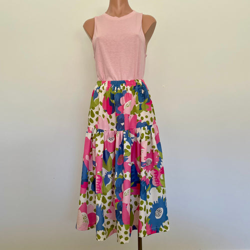 Tiered Skirt - Breezy Peridot