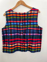 Load image into Gallery viewer, Olinda top - Navy plaid
