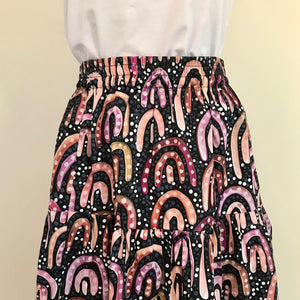 Tiered Skirt - Sandhills at Sunset