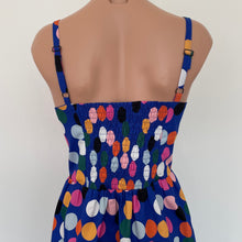 Load image into Gallery viewer, Odette Dress - Spots on Cobalt