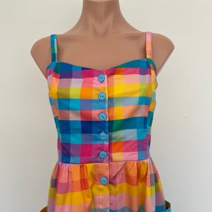 Odette Sun Dress - Gelato Gingham