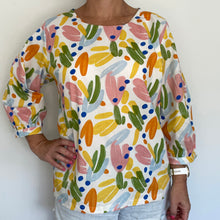 Load image into Gallery viewer, Evie top - Abstract Brush Floral