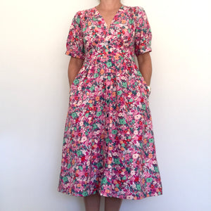 Melody Dress - Floral Fest Pink