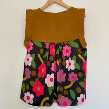 Load image into Gallery viewer, Alicia Top - Mustard and Dark floral