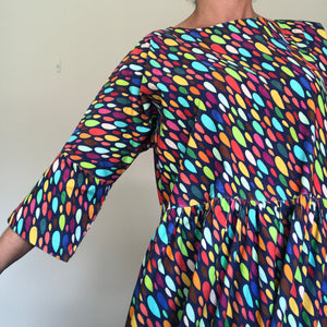 Charli Dress - Rainbow Drops