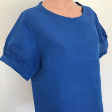 Load image into Gallery viewer, Evie top (short sleeve) - Cobalt