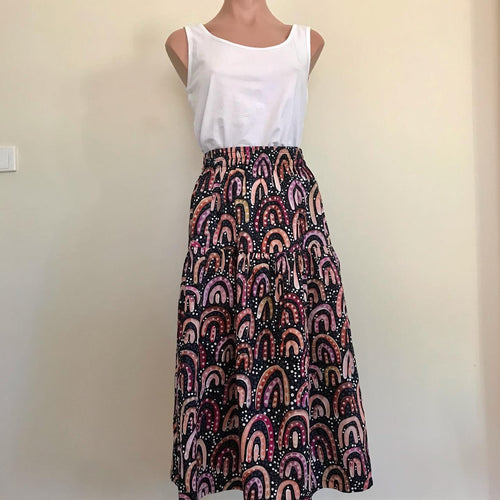 Tiered Skirt - Sandhills at Sunset