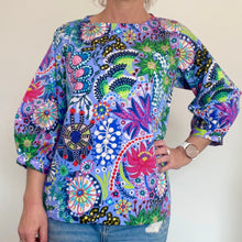 Load image into Gallery viewer, Evie top - Neon Sea (long sleeve)