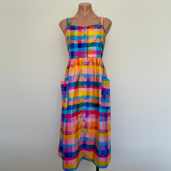 Odette Sun Dress - Gelato Gingham