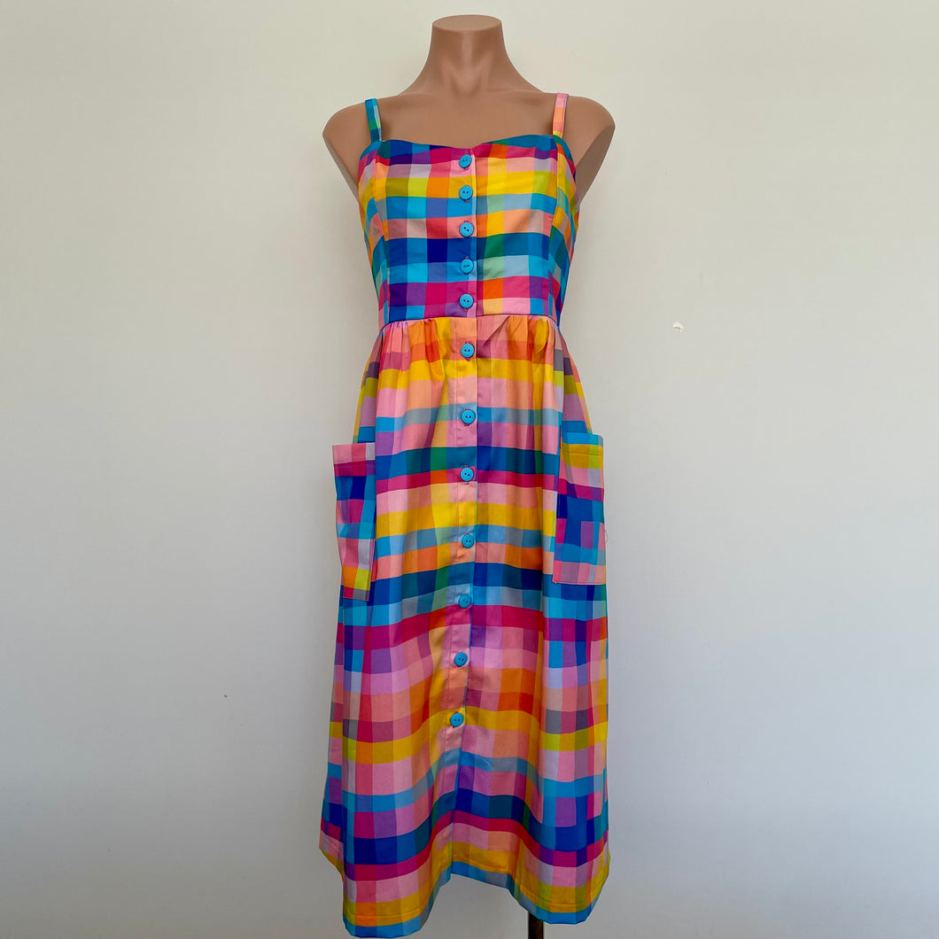 Odette Sun Dress - Gelato Gingham