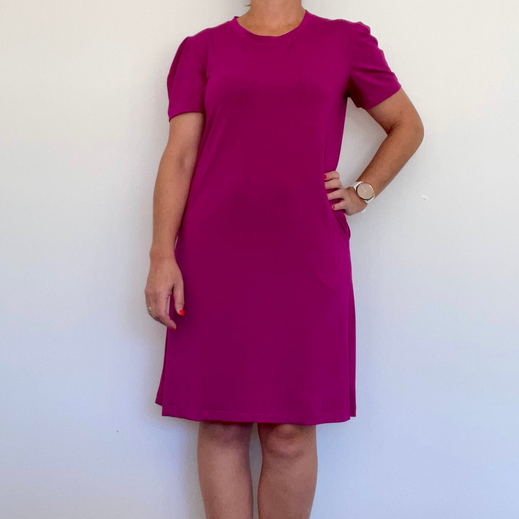 Lilly Tee Dress - Cerise