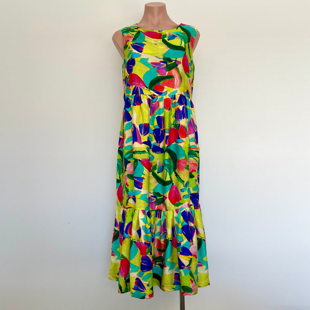 Bella Dress - Neon Floral