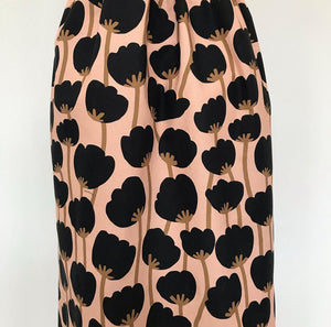 Odette Dress - Tulips Black