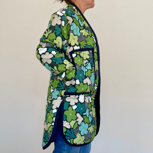 Quilted Coat - Scandi Floral