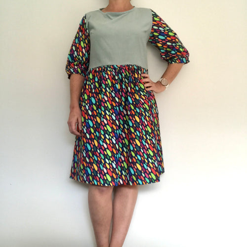 Harlow Dress - Rainbow Drops