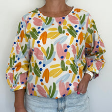 Load image into Gallery viewer, Evie top - Abstract Brush Floral