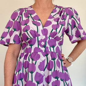 Rachel Dress - Tulips Lilac