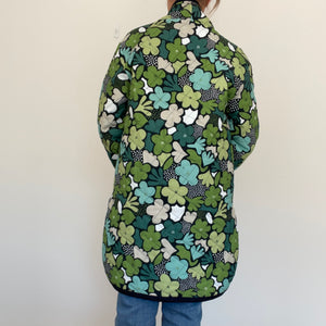 Quilted Coat - Scandi Floral