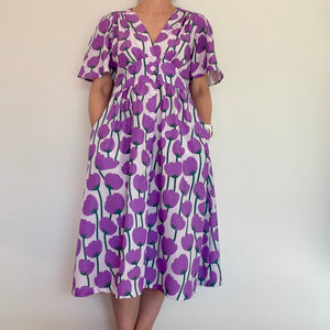 Rachel Dress - Tulips Lilac
