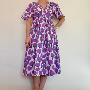 Rachel Dress - Tulips Lilac