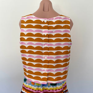 Olinda top and skirt set - Colour Bomb Lines