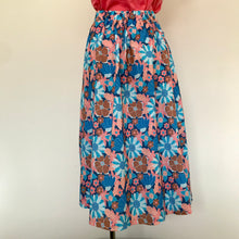 Load image into Gallery viewer, Ashlee Skirt - Cobalt Coral Floral