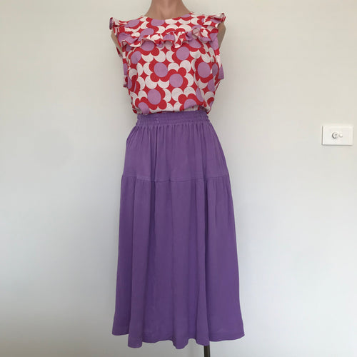 Two tiered Skirt - Bougainvillea