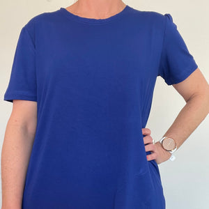 Lilly Tee Dress - Cobalt