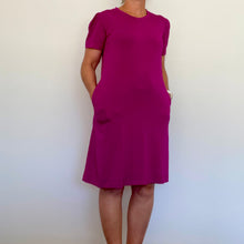 Load image into Gallery viewer, Lilly Tee Dress - Cerise