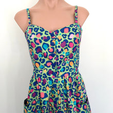 Load image into Gallery viewer, Odette Sun Dress - Neon Leopard