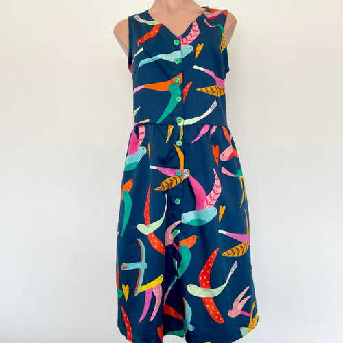 Lacey Dress - Colourful Birds