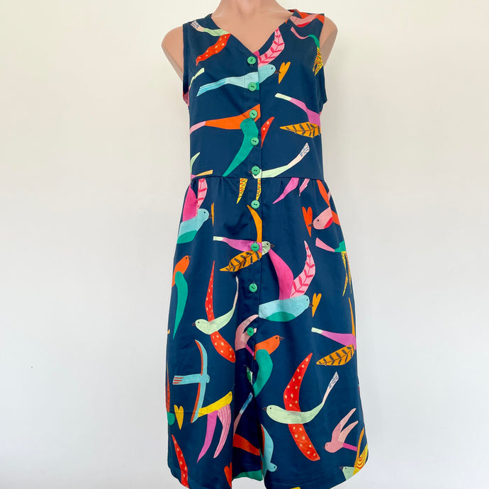 Lacey Dress - Colourful Birds