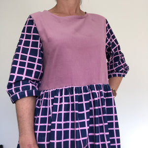 Harlow Dress - crosshatch