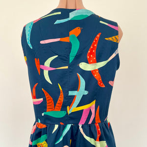 Lacey Dress - Colourful Birds