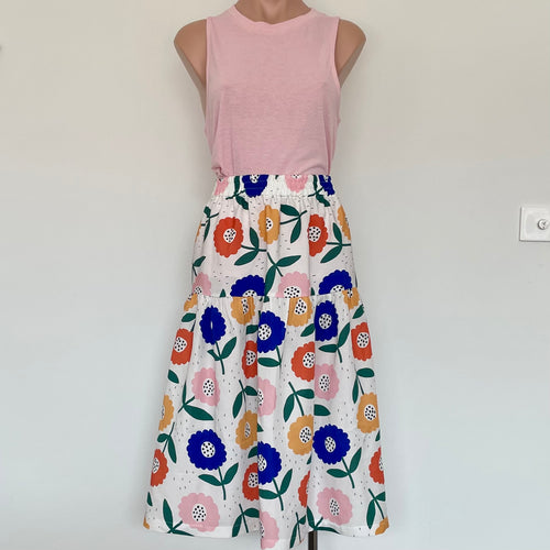 Tiered Skirt ~ Summer Blooms