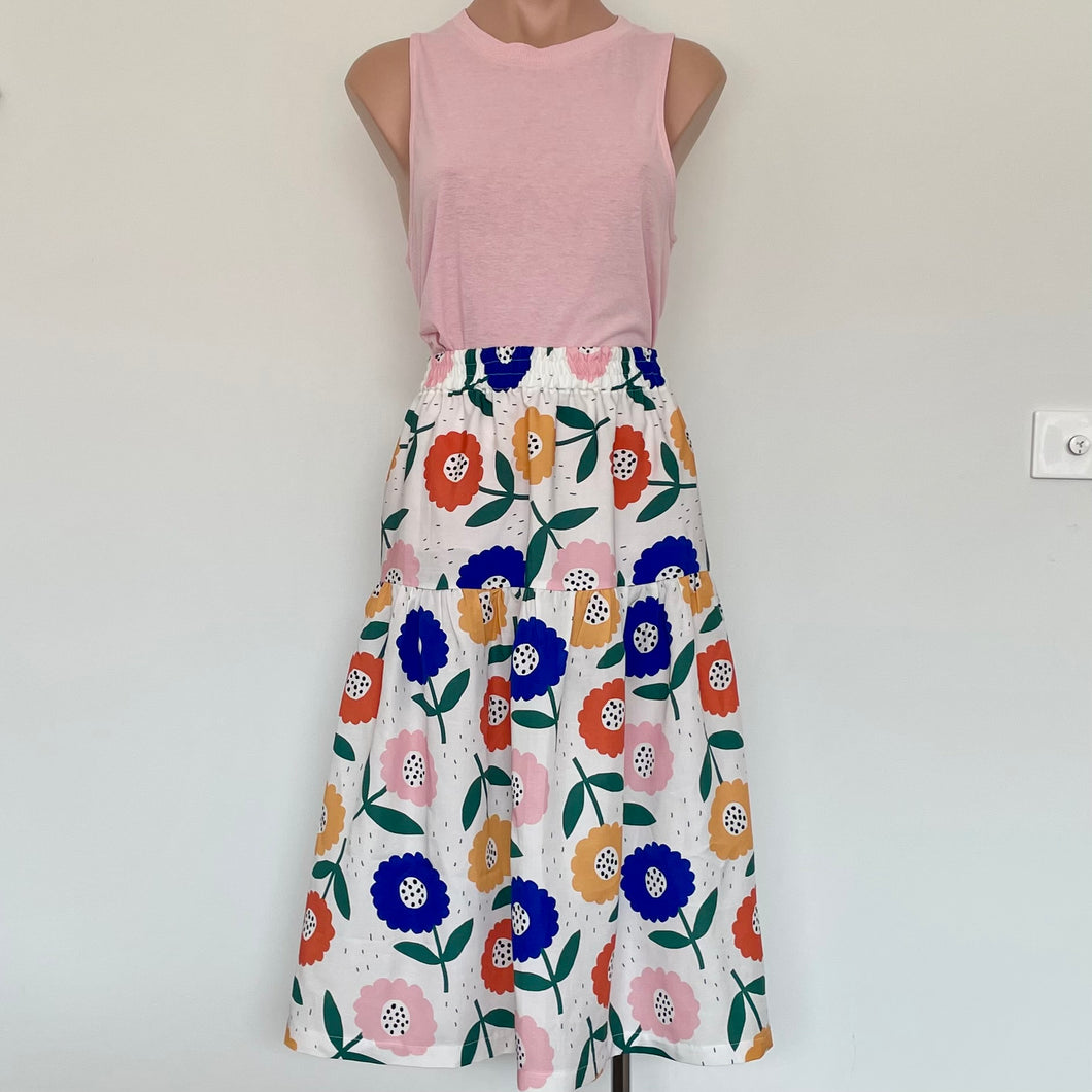 Tiered Skirt ~ Summer Blooms