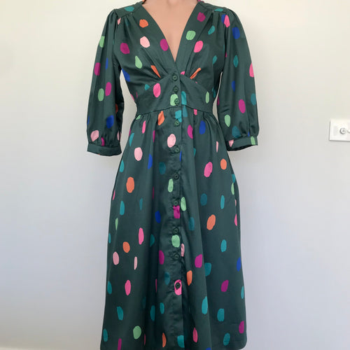 Melody Dress - Summer Spots green