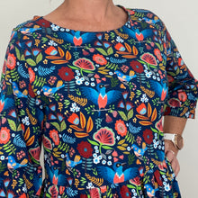 Load image into Gallery viewer, Harlow Dress - Blue Birds