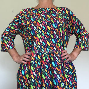 Charli Dress - Rainbow Drops