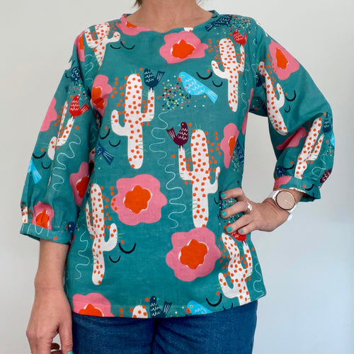 Evie top - Birdy Cacti